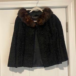 Vintage Black Swing Coat